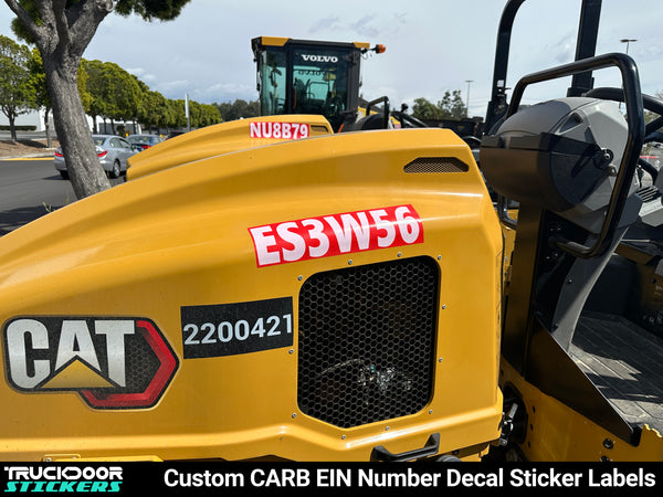 carb ein number decal