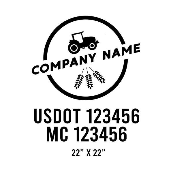 Farm USDOT Decals