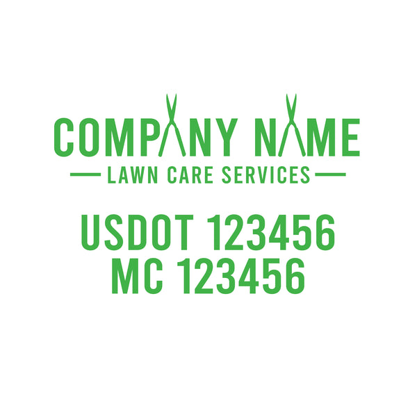 Lawn Care USDOT Decals