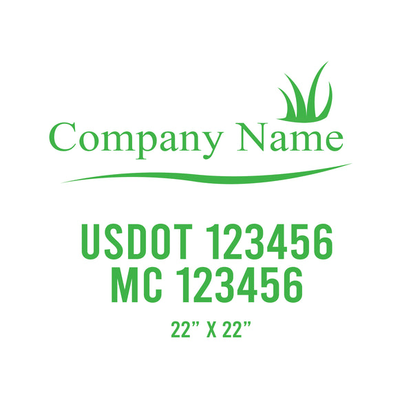 Lawn Care USDOT Decals