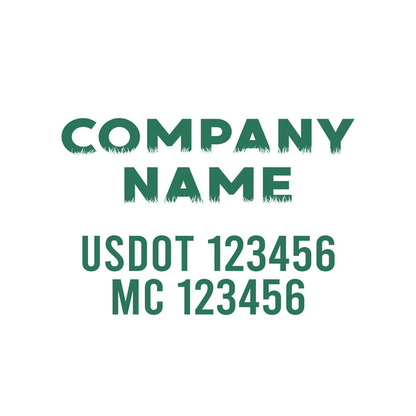 Lawn Care USDOT Decals