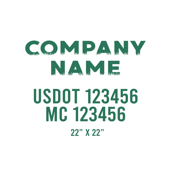 Lawn Care USDOT Decals