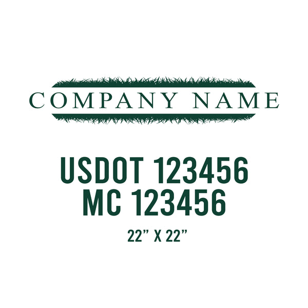 Lawn Care USDOT Decals