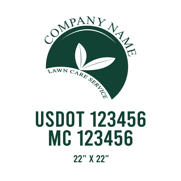 Lawn Care USDOT Decals