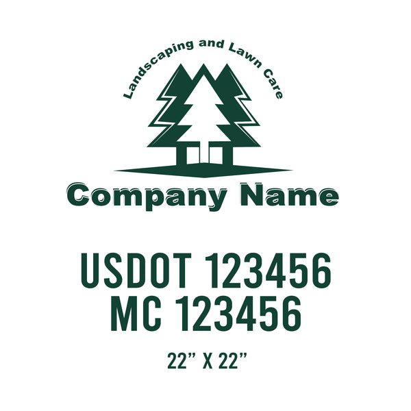 Lawn Care USDOT Decals