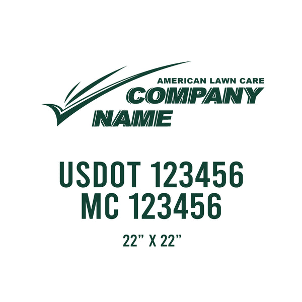 Lawn Care USDOT Decals