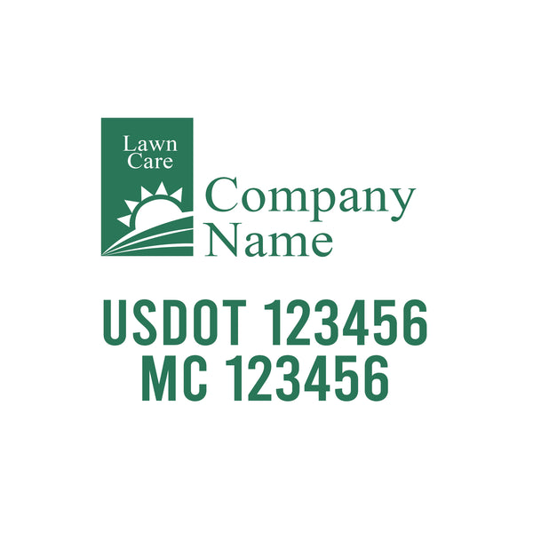 Lawn Care USDOT Decals