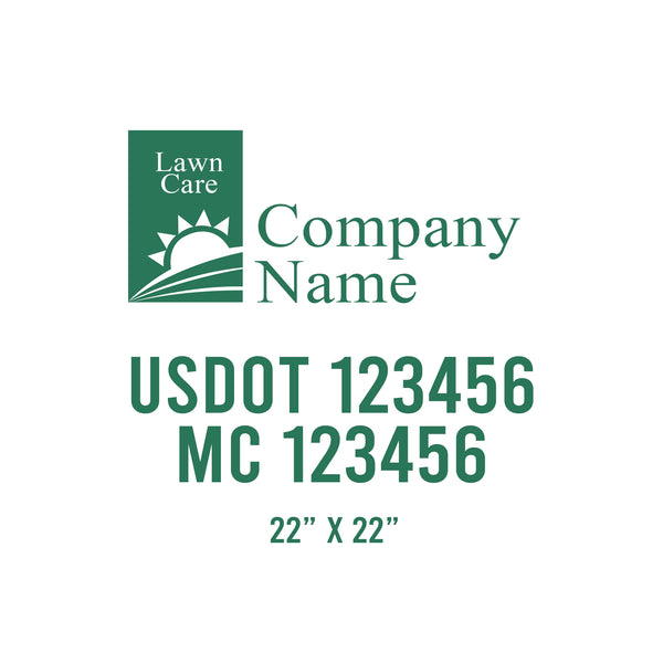 Lawn Care USDOT Decals