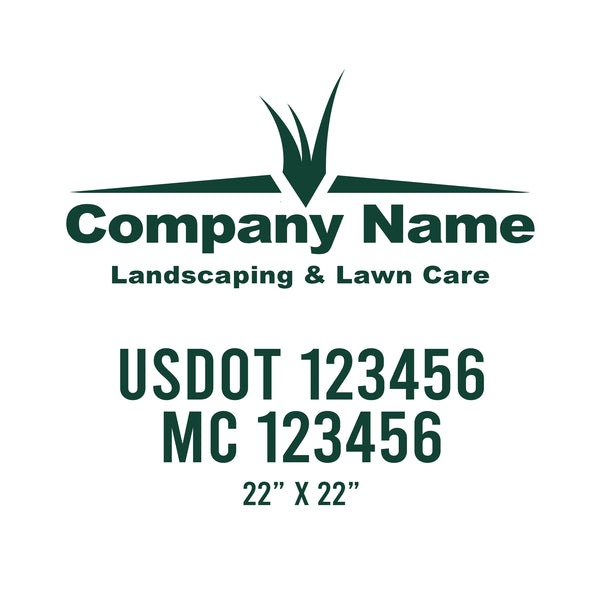 Lawn Care USDOT Decals