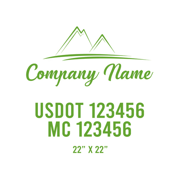 Lawn Care USDOT Decals