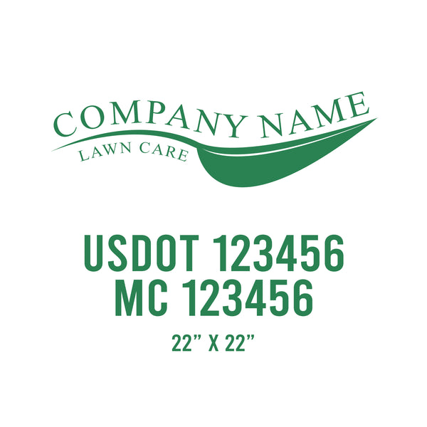Lawn Care USDOT Decals
