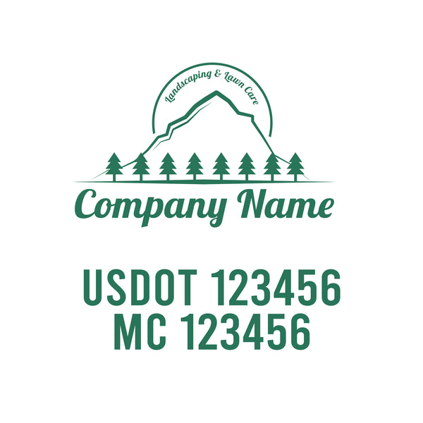 Lawn Care USDOT Decals