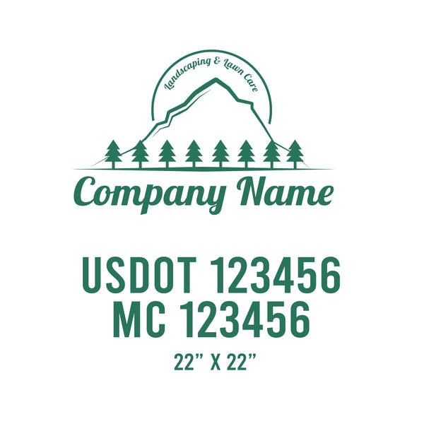 Lawn Care USDOT Decals