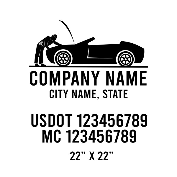 Military USDOT Decals