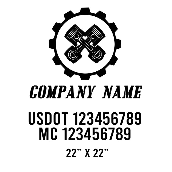 Mechanic USDOT Decals