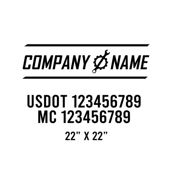 Mechanic USDOT Decals