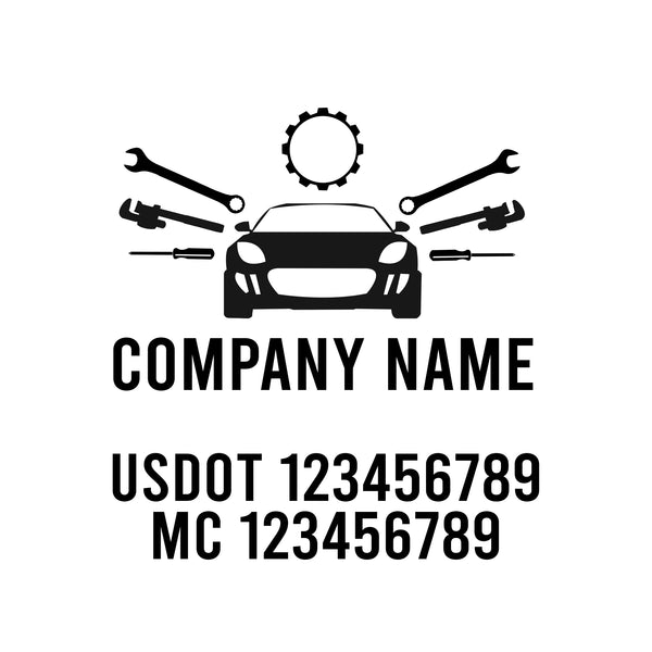 Mechanic USDOT Decals