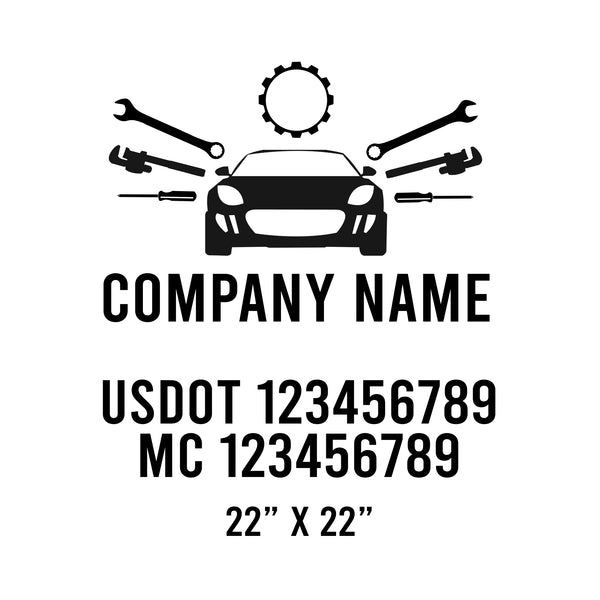 Mechanic USDOT Decals