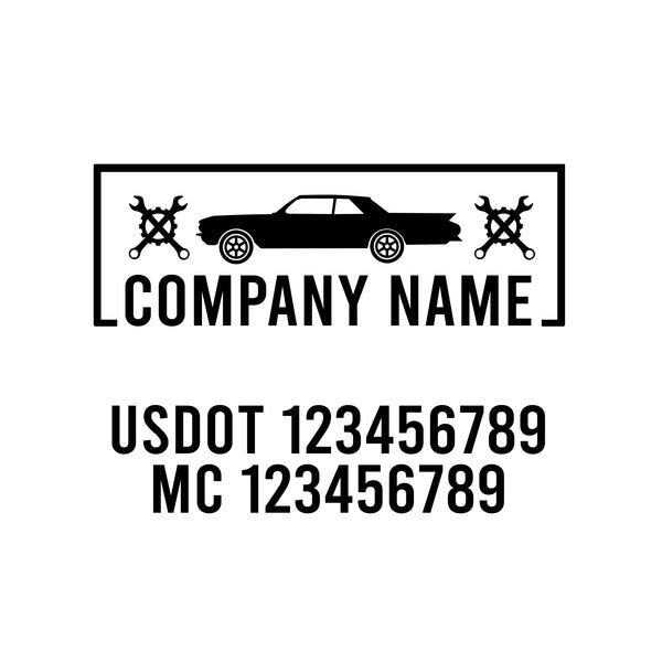 Mechanic USDOT Decals