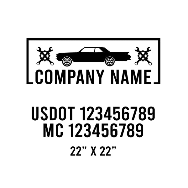 Mechanic USDOT Decals