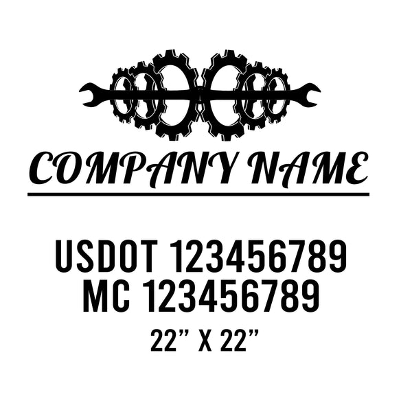 Mechanic USDOT Decals