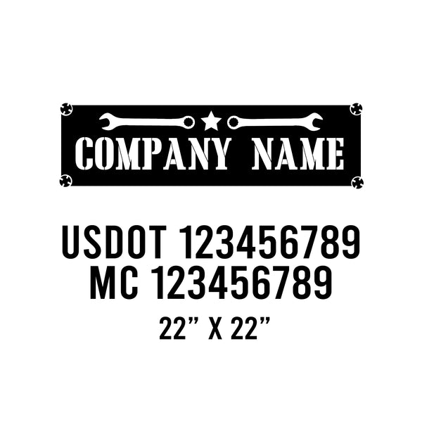 Mechanic USDOT Decals