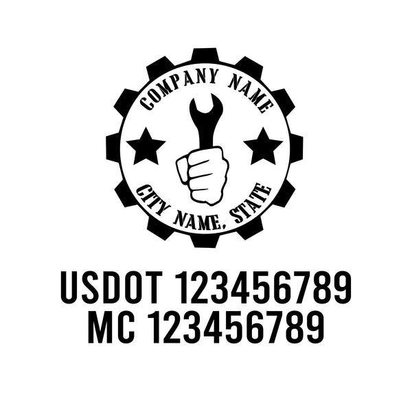 Mechanic USDOT Decals
