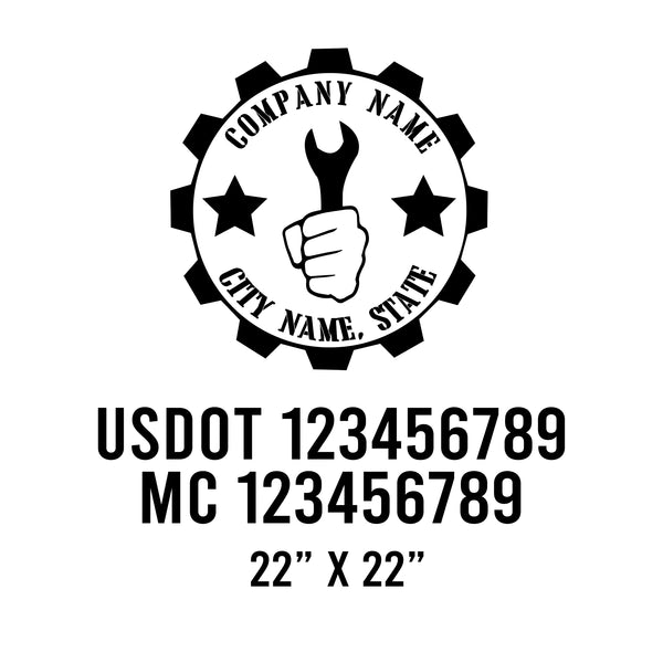 Mechanic USDOT Decals