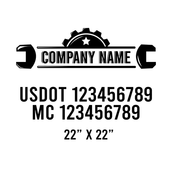 Mechanic USDOT Decals