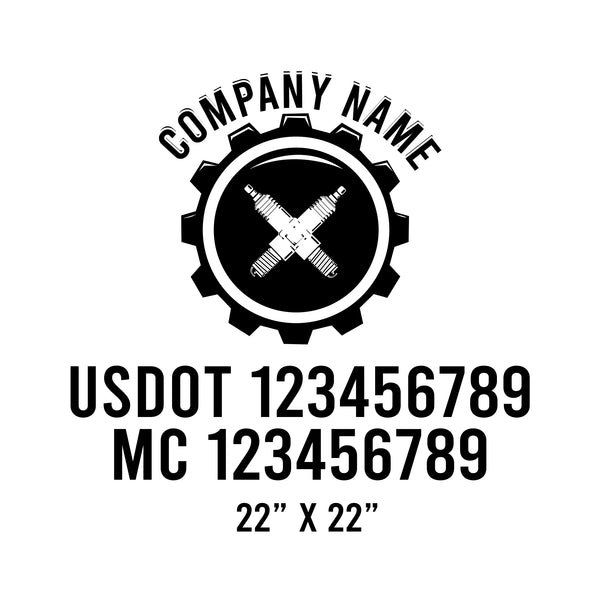 Mechanic USDOT Decals