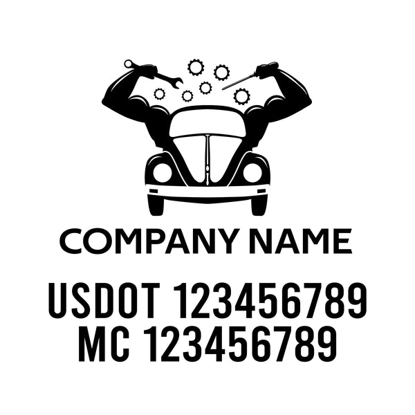 Mechanic USDOT Decals