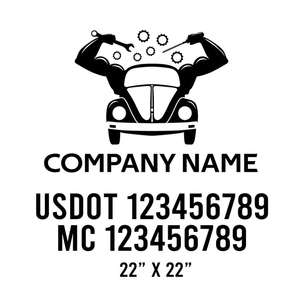 Mechanic USDOT Decals