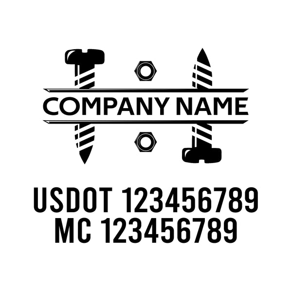 Mechanic USDOT Decals