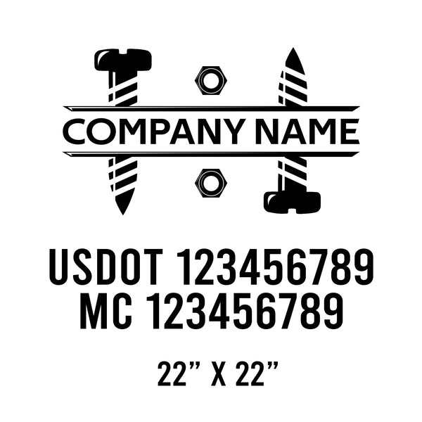 Mechanic USDOT Decals