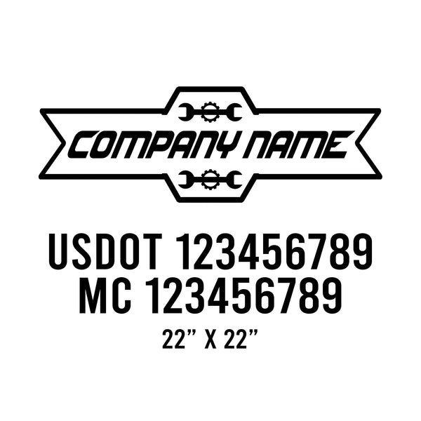Mechanic USDOT Decals