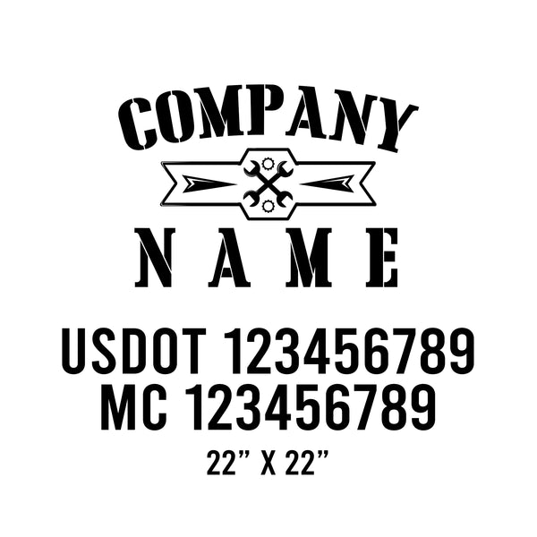 Mechanic USDOT Decals