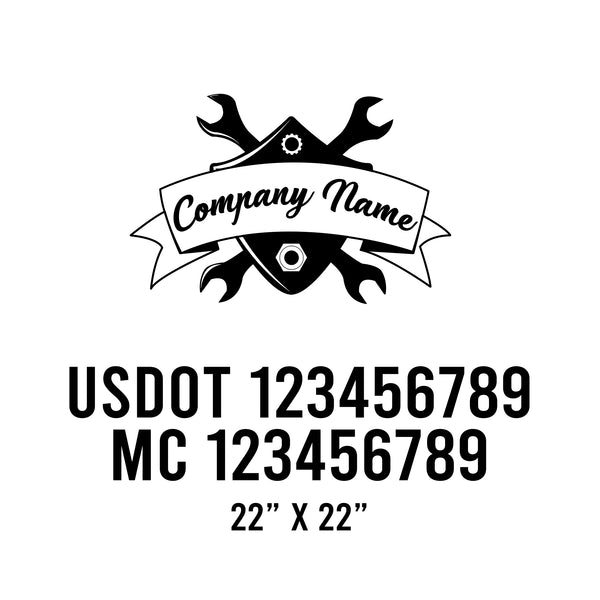 Mechanic USDOT Decals
