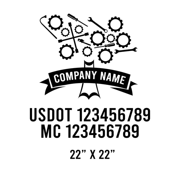 Mechanic USDOT Decals