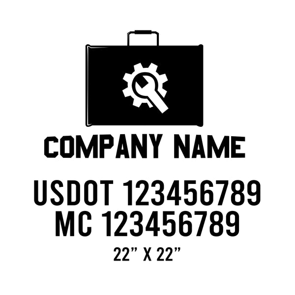 Mechanic USDOT Decals