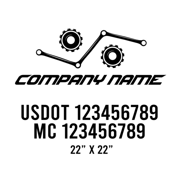 Mechanic USDOT Decals