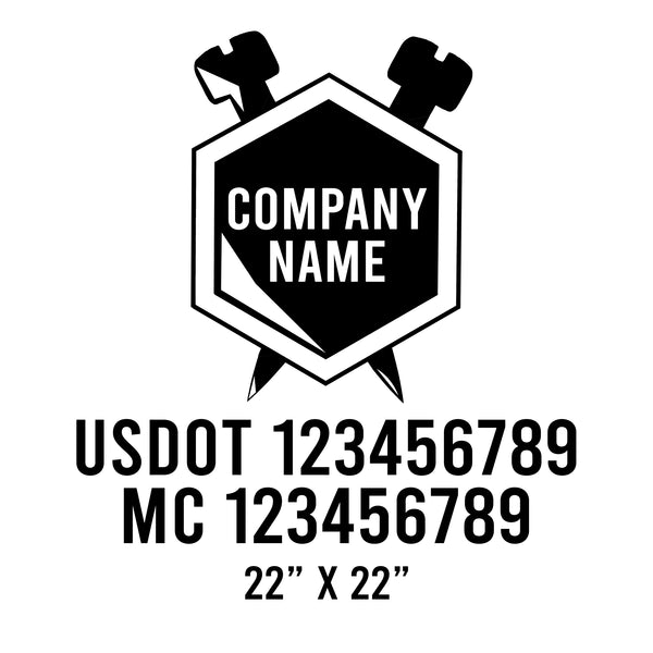 Mechanic USDOT Decals