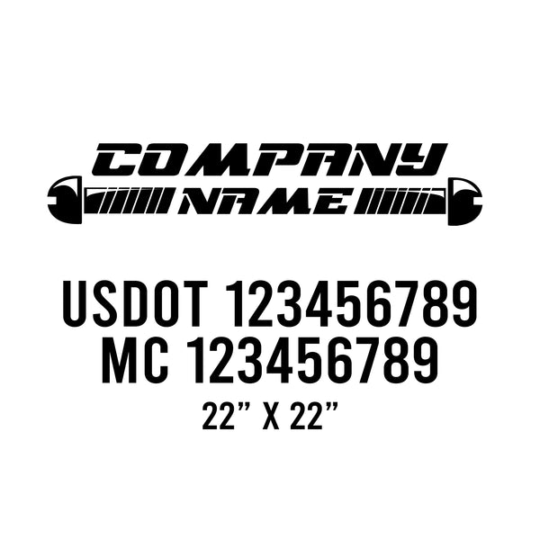 Mechanic USDOT Decals