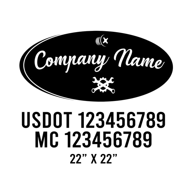 Mechanic USDOT Decals