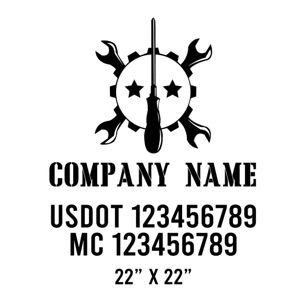 Mechanic USDOT Decals