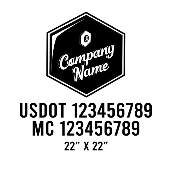 Mechanic USDOT Decals