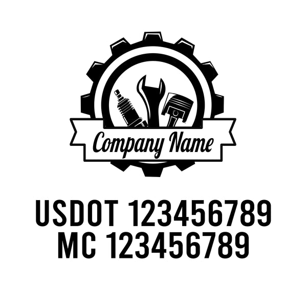 Mechanic USDOT Decals