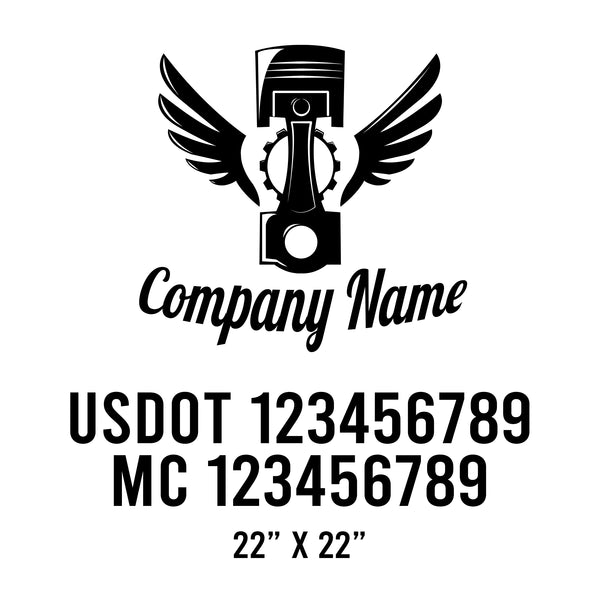 Mechanic USDOT Decals