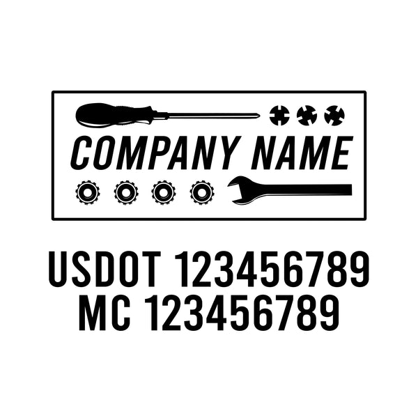 Mechanic USDOT Decals