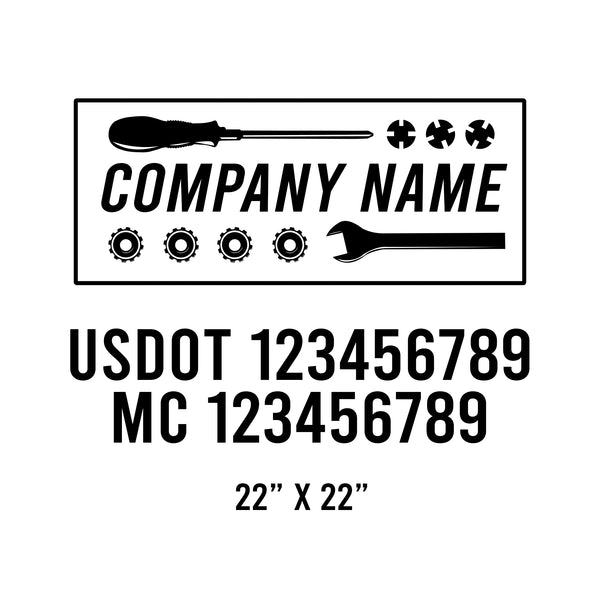 Mechanic USDOT Decals