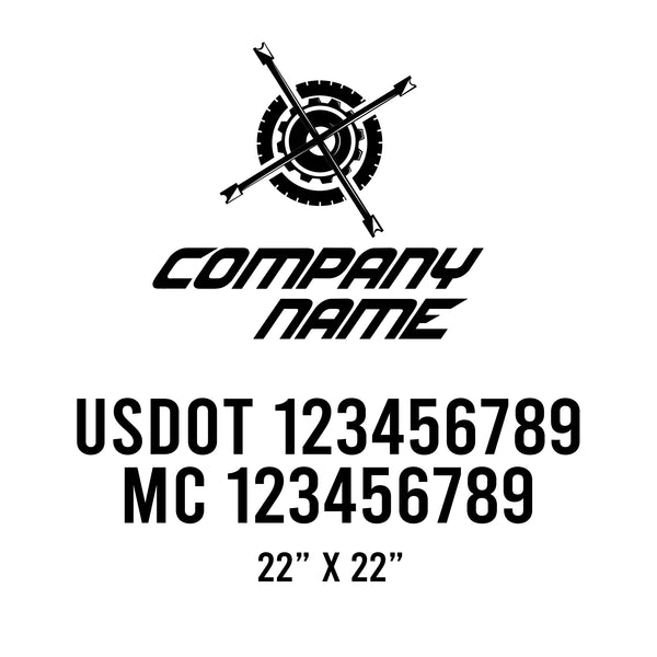 Patriotic USDOT Decals